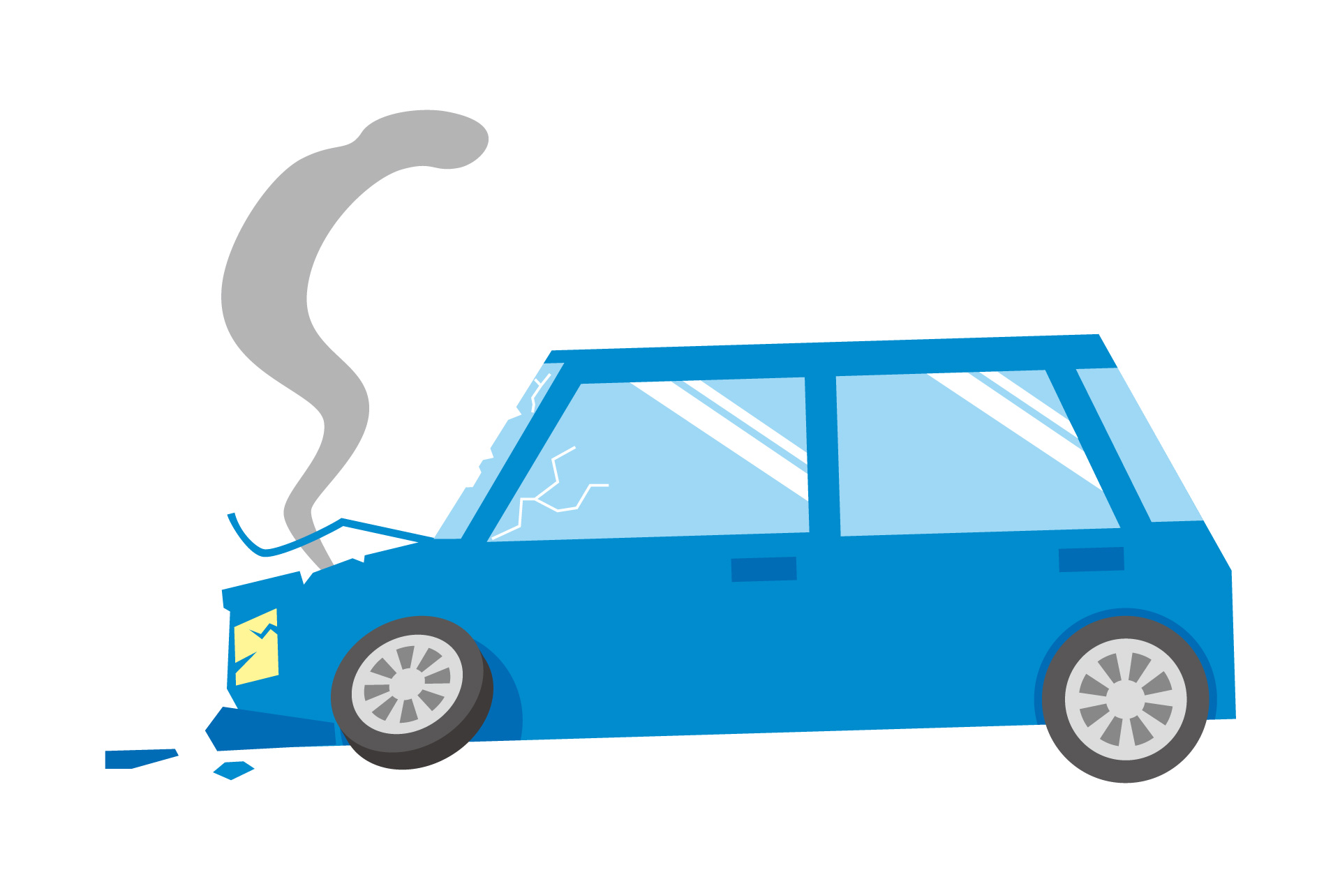 事故車のイラスト