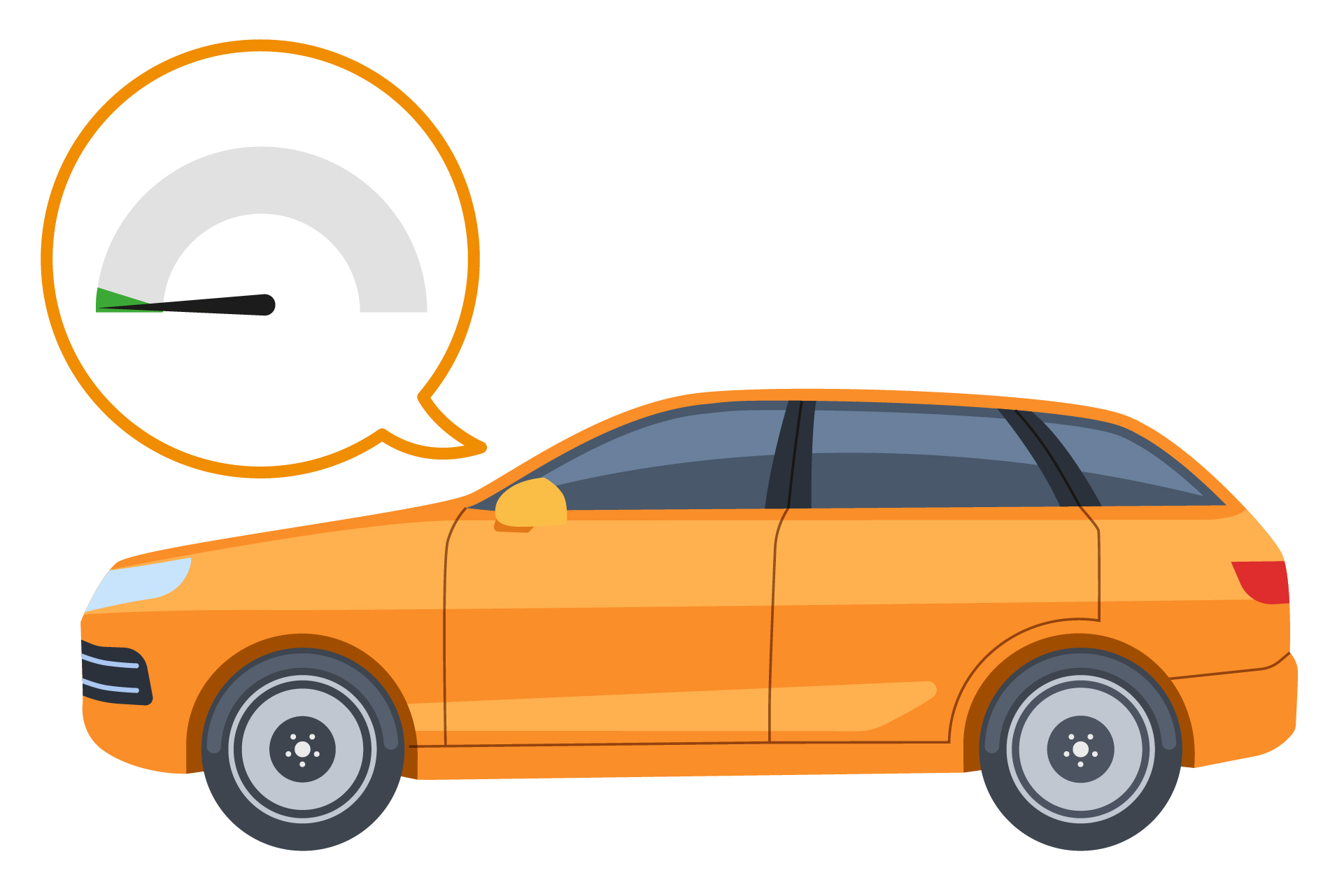 過走行車のイラスト