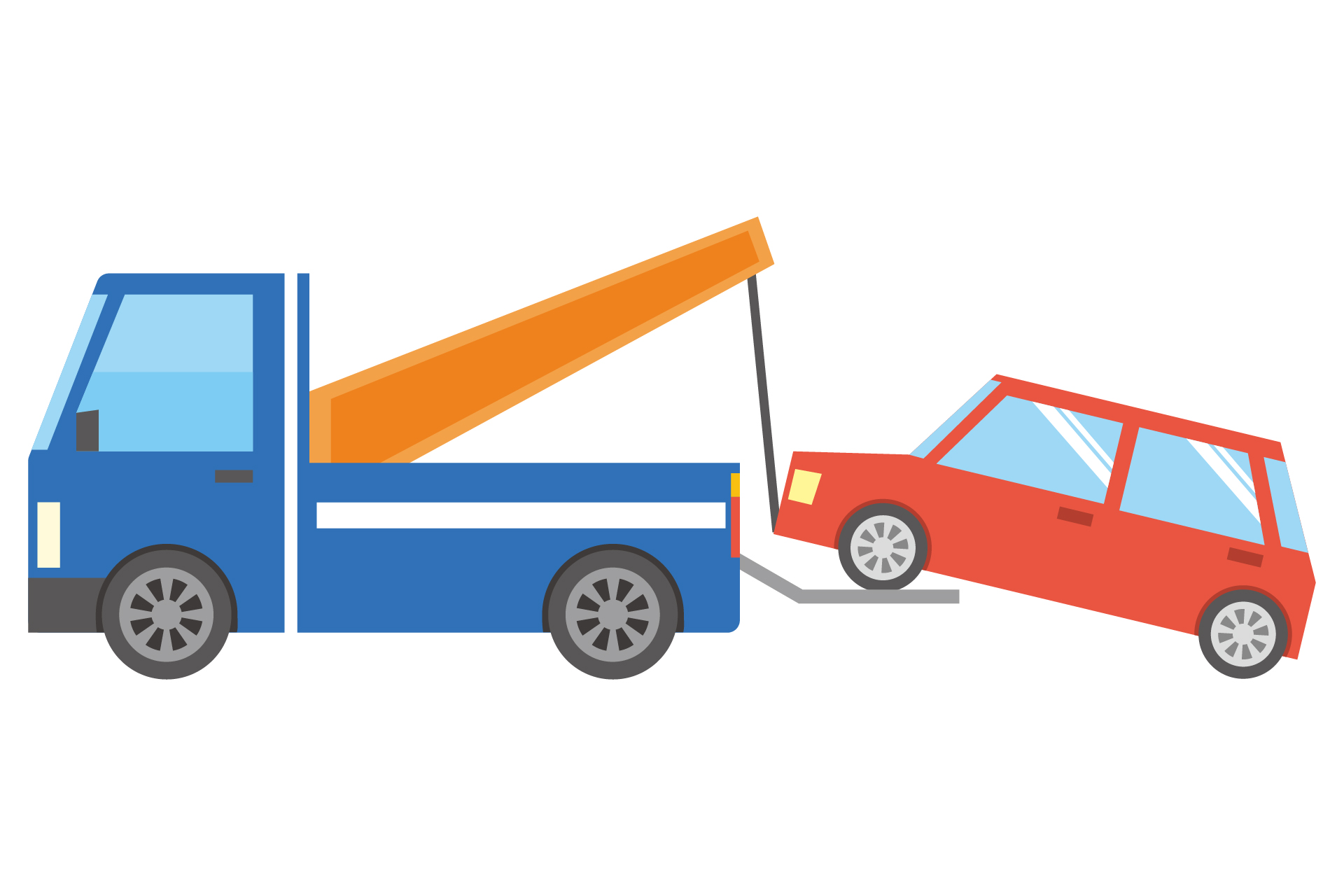 不動車のイラスト